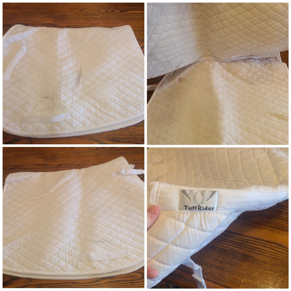 7 English Saddle Pads and 1 Half-pad/english riser